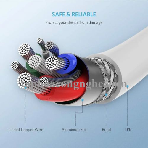 Ugreen 60747 0.5M màu Trắng Cáp sạc + truyền dữ liệu Lightning sang Type C US171 30060747